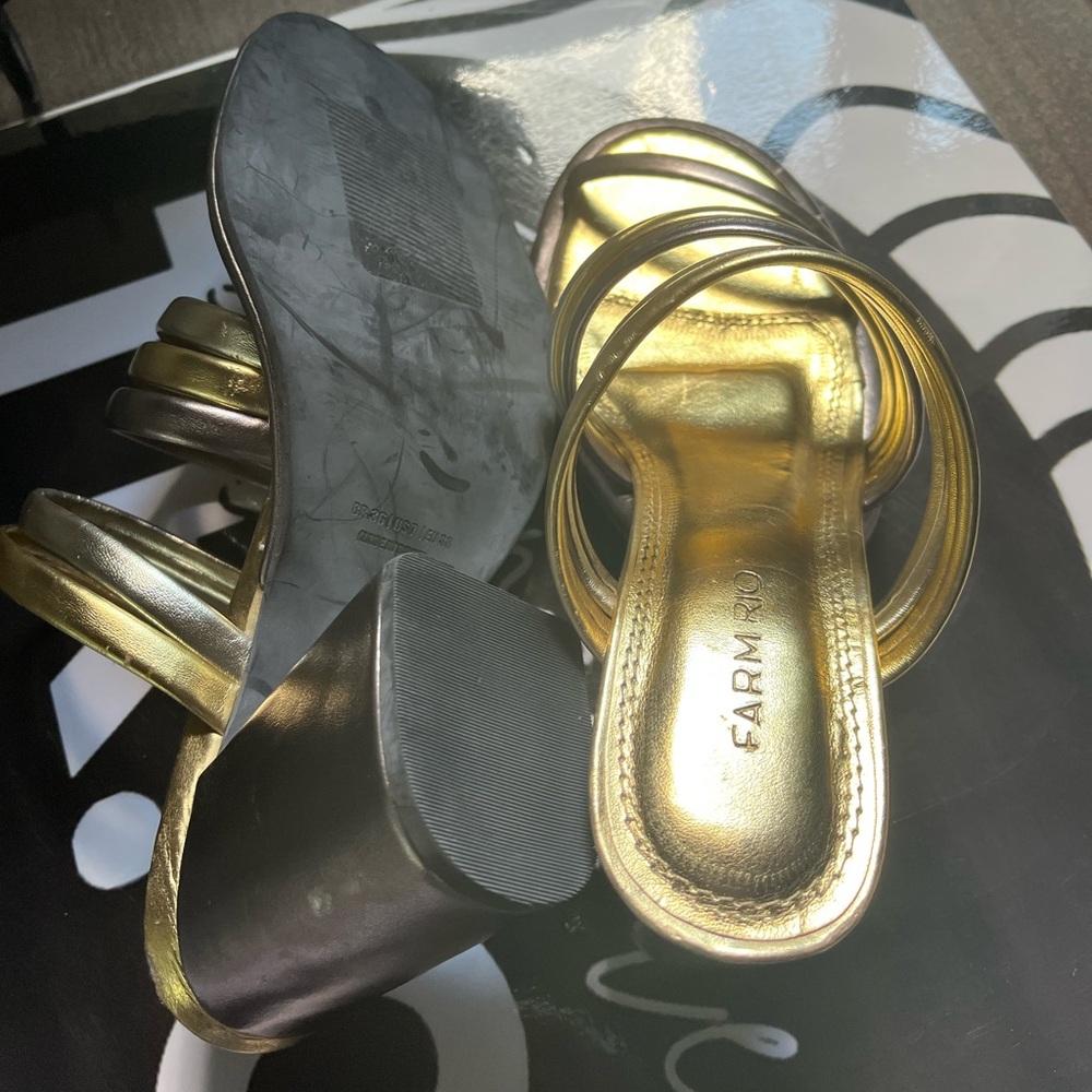 FARM Rio Metallic Strappy Heels - Picture 5 of 5